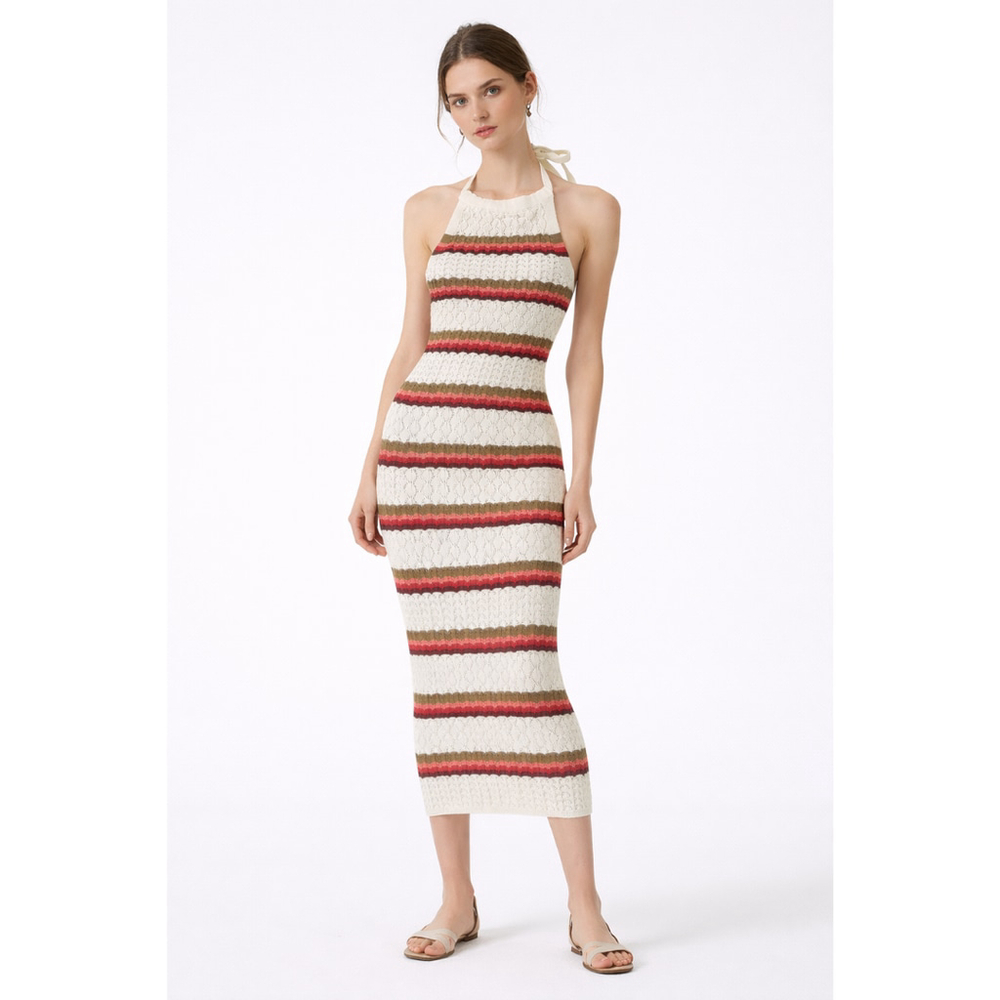 Women’s “Jayla” Sleeveless Crochet Midi Dress – The Drop – Size XXS – NWT